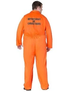 Adult Department Of Corrections Prisoner One Piece Costume 12 Adult Department Of Corrections Prisoner One Piece Costume -Spirit Halloween 00580803 d