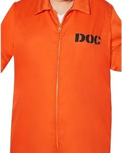 Adult Escaped Convict Plus Size Costume -Spirit Halloween 00580845 d