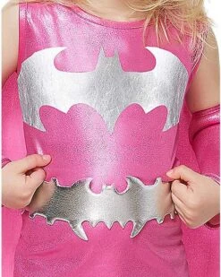 Kids Pink Batgirl Costume - DC Comics -Spirit Halloween 01006824 c