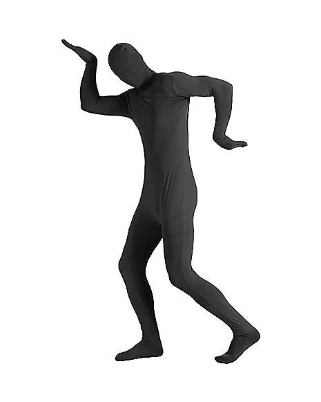 Adult Super Skins Black Zentai Skin Suit Costume 2 Adult Super Skins Black Zentai Skin Suit Costume - Image 2