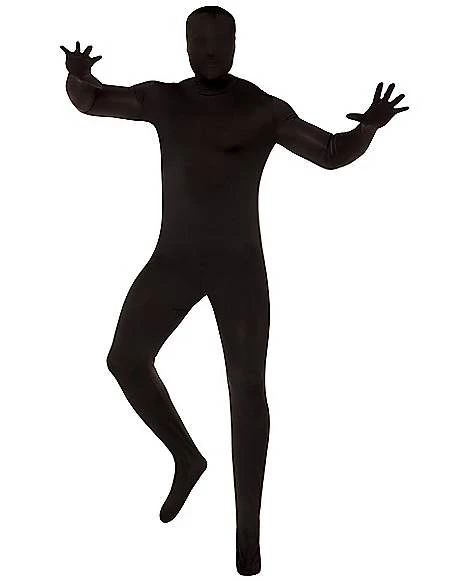Adult Super Skins Black Zentai Skin Suit Costume 1 Adult Super Skins Black Zentai Skin Suit Costume