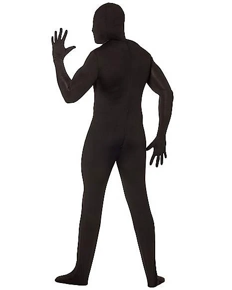 Adult Super Skins Black Zentai Skin Suit Costume 3 Adult Super Skins Black Zentai Skin Suit Costume - Image 3