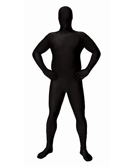 Adult Super Skins Black Zentai Skin Suit Costume 4 Adult Super Skins Black Zentai Skin Suit Costume - Image 4