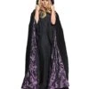 Black And Purple Cape Costume