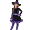 Kids Purple Shredded Witch Costume