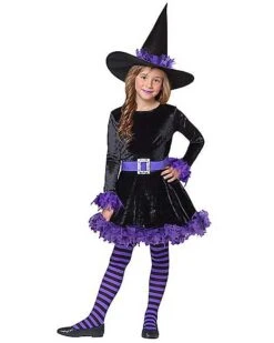 Kids Purple Shredded Witch Costume