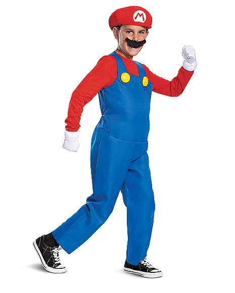 Kids Mario Costume Deluxe- Mario Bros. 1 Kids Mario Costume Deluxe- Mario Bros.