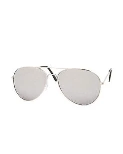 Silver Aviator Sunglasses
