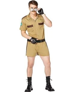 Adult Sergeant Short Pants Cop Costume