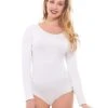 Long Sleeve White Bodysuit