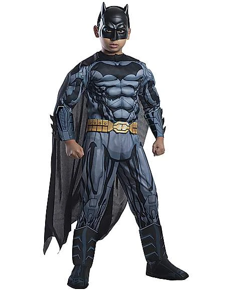 Kids Grey And Black 3D Batman Costume - DC Comics 1 Kids Grey And Black 3D Batman Costume - DC Comics