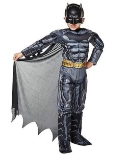 Kids Grey And Black 3D Batman Costume - DC Comics 6 Kids Grey And Black 3D Batman Costume - DC Comics -Spirit Halloween 01289404 c