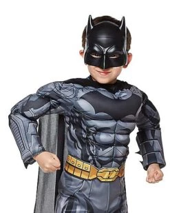 Kids Grey And Black 3D Batman Costume - DC Comics 7 Kids Grey And Black 3D Batman Costume - DC Comics -Spirit Halloween 01289404 d