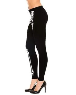 Skeleton Leggings -Spirit Halloween 01307487 c