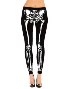 Skeleton Leggings -Spirit Halloween 01307495 a