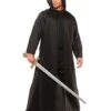 Adult Black Hooded Cloak
