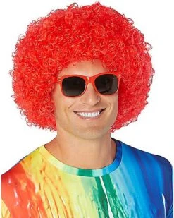 Red Curly Wig -Spirit Halloween 01340272 c