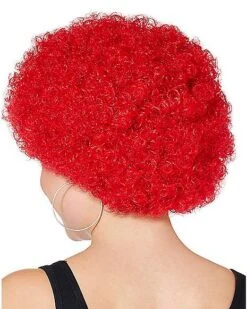 Red Curly Wig -Spirit Halloween 01340272 d