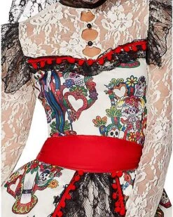Adult Sugar Skull Bride Costume -Spirit Halloween 01346576 d