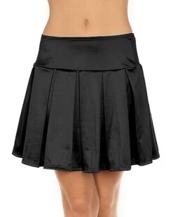 Black Satin Skirt