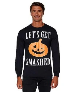 Let's Get Smashed Long Sleeve T Shirt -Spirit Halloween 01353580 a