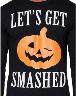 Let's Get Smashed Long Sleeve T Shirt -Spirit Halloween 01353580 c