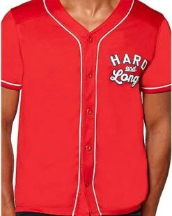 Hard And Long Baseball T-Shirt -Spirit Halloween 01356815 c
