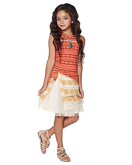 Kids Moana Dress Costume - Moana 1 Kids Moana Dress Costume - Moana