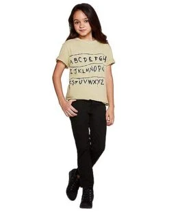 Kids Stranger Things Alphabet Wall T Shirt - Stranger Things -Spirit Halloween 01381797 f