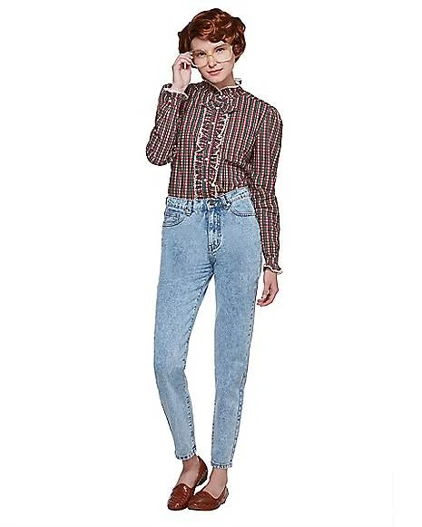 Adult Ruffle Barb Shirt - Stranger Things 3 Adult Ruffle Barb Shirt - Stranger Things - Image 3