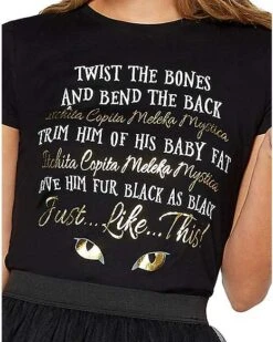 Twisted Bones Binx Spell T Shirt - Hocus Pocus -Spirit Halloween 01383702 c