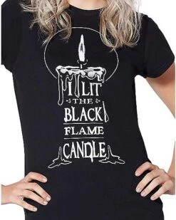 Black Flame T Shirt - Hocus Pocus -Spirit Halloween 01384130 c
