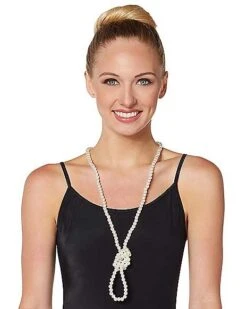 Faux Pearl Necklace -Spirit Halloween 01389675 d