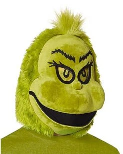 Moving Mouth The Grinch Full Mask - Dr. Seuss -Spirit Halloween 01391499 c