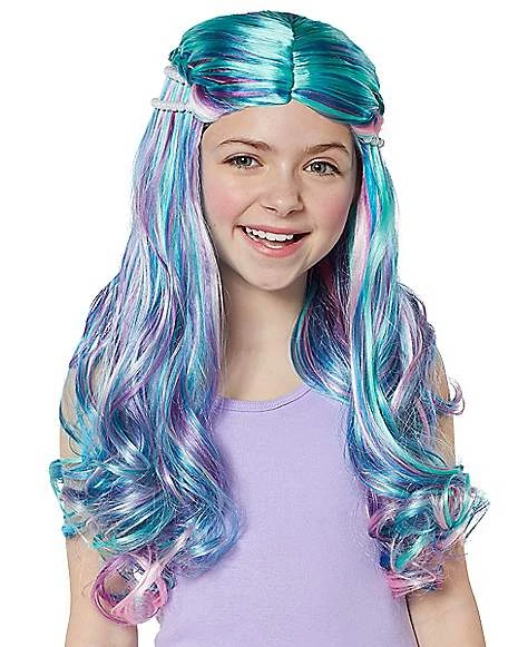 Kids Mermaid Wig 1 Kids Mermaid Wig