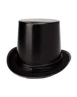 Vampire Faux Leather Top Hat 6 Vampire Faux Leather Top Hat -Spirit Halloween 01404029 c