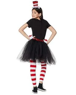 Kids Cat In The Hat Dress Costume - Dr. Seuss -Spirit Halloween 01406982 c
