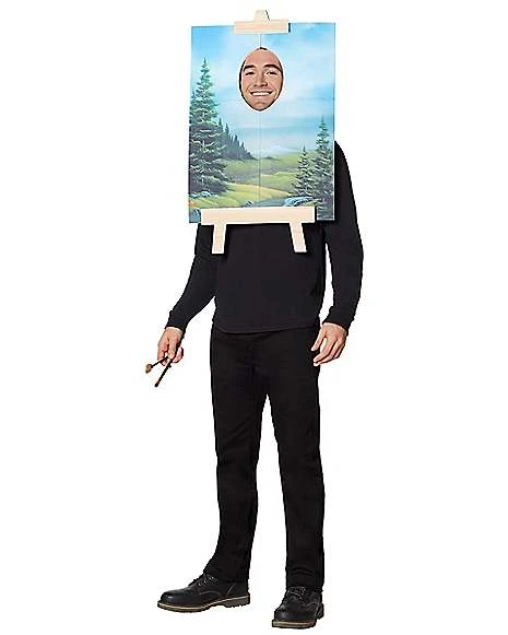 Adult Bob Ross Painting Costume - Firefly 2 Adult Bob Ross Painting Costume - Firefly - Image 2