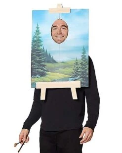 Adult Bob Ross Painting Costume - Firefly 6 Adult Bob Ross Painting Costume - Firefly -Spirit Halloween 01417989 b