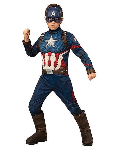Kids Captain America Deluxe Costume - Avengers: Endgame 1 Kids Captain America Deluxe Costume - Avengers: Endgame