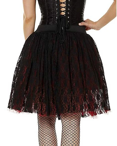 Victorian Vampire Layered Skirt 2 Victorian Vampire Layered Skirt - Image 2