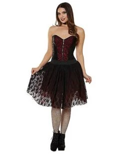 Victorian Vampire Layered Skirt 7 Victorian Vampire Layered Skirt -Spirit Halloween 01436005 c
