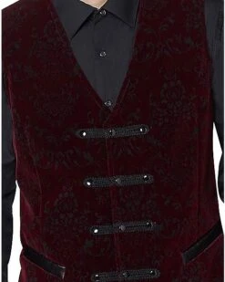 Velvet Victorian Vampire Vest -Spirit Halloween 01437722 d