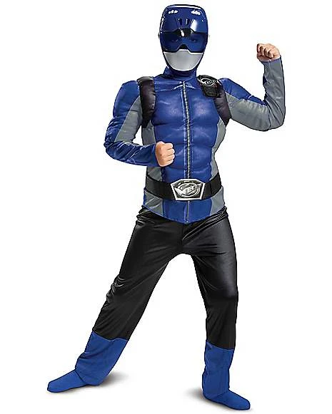 Kids Blue Beast Morphers Ranger Costume - Power Rangers 1 Kids Blue Beast Morphers Ranger Costume - Power Rangers