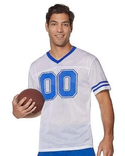 White Football Jersey 9 White Football Jersey -Spirit Halloween 01454958 a