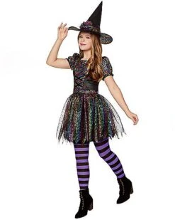 Kids Sequin Witch Costume