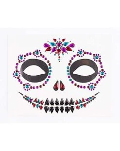 Sugar Skull Face Decal -Spirit Halloween 01474741 c