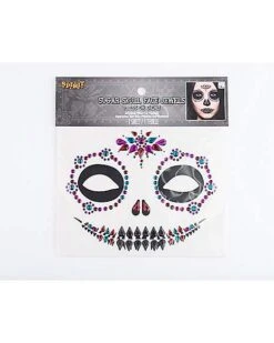 Sugar Skull Face Decal -Spirit Halloween 01474741 d