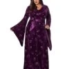 Plus Size Adult Velvet Celestial Robe