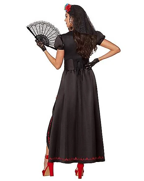 Adult Day Of The Dead Beauty Costume 2 Adult Day Of The Dead Beauty Costume - Image 2